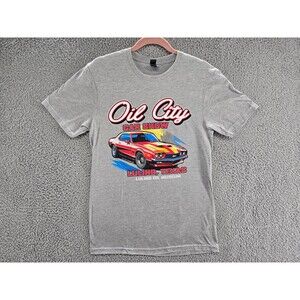 Oil City Car Show Shirt Mens Small Steele Chevrolet GMC Texas Luling Oil Museum